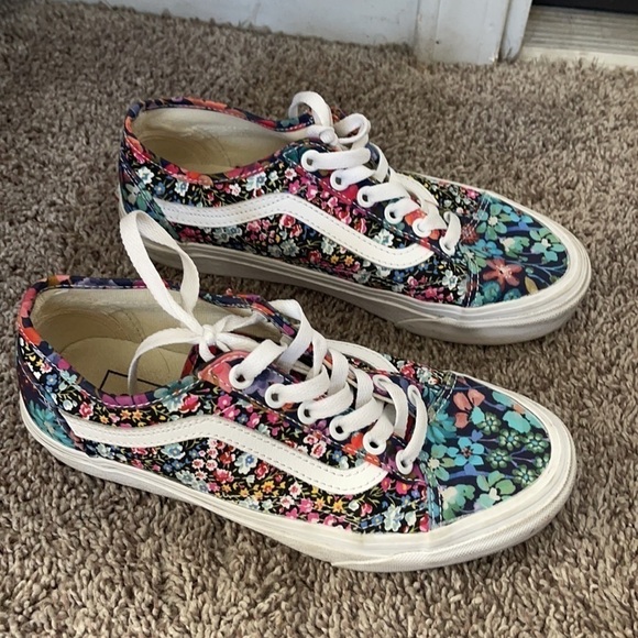 Vans Liberty Fabrics x Old Skool Tapered 'Patchwork Floral Black Multi'size 6.5 - Picture 7 of 11